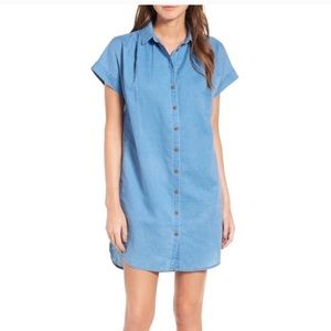 Madewell Central Linen Shirt Dress